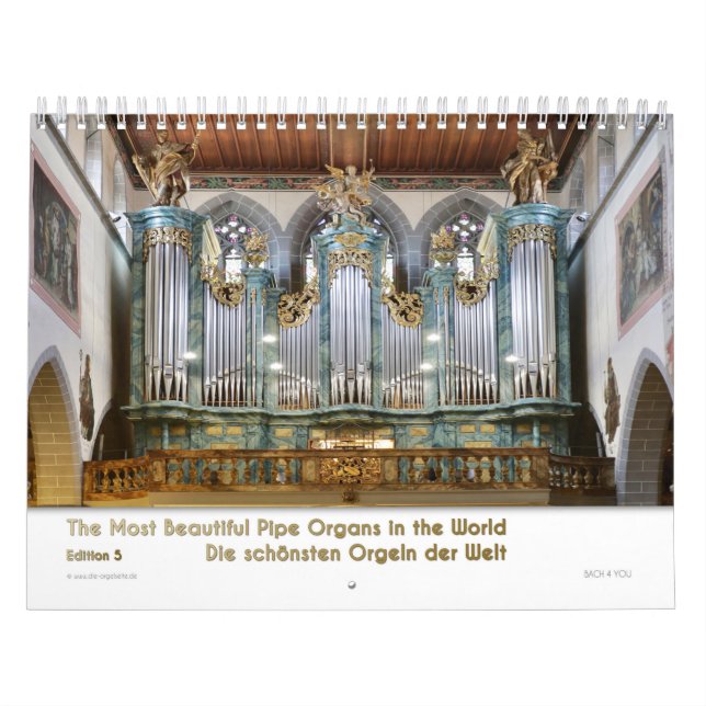 Organ Wall Calendar - Music Calendar Kalender (Omslag)