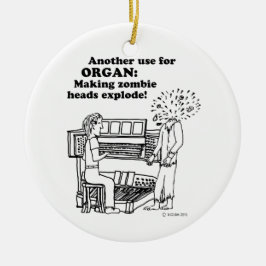 Organ Zombie Explode Julgransprydnad Keramik