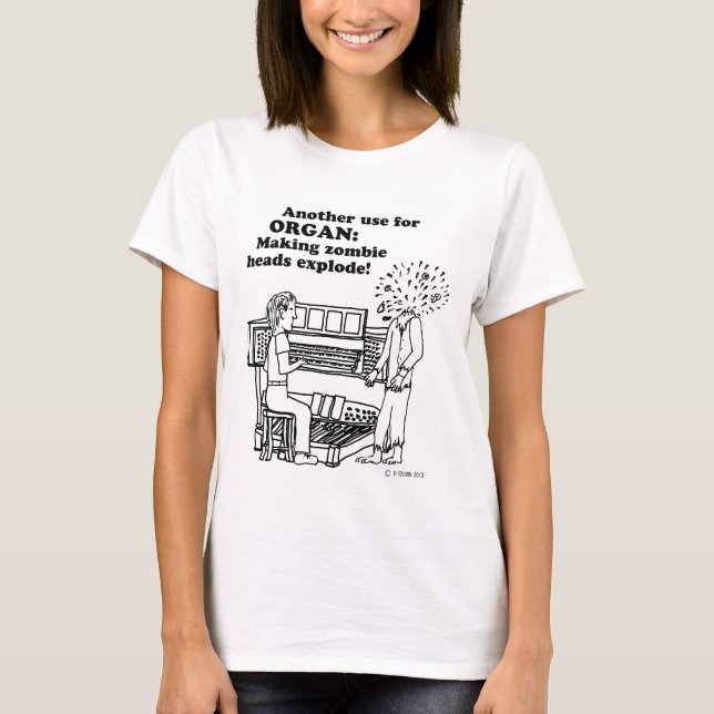 Organ Zombie Explode T-shirt (Framsida)