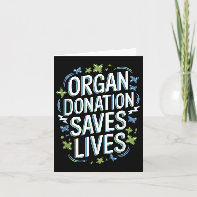 Organdonation räddar liv Nationellt donat Kort (Framsida)
