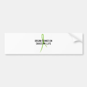 Organdonation sparade mitt liv bildekal