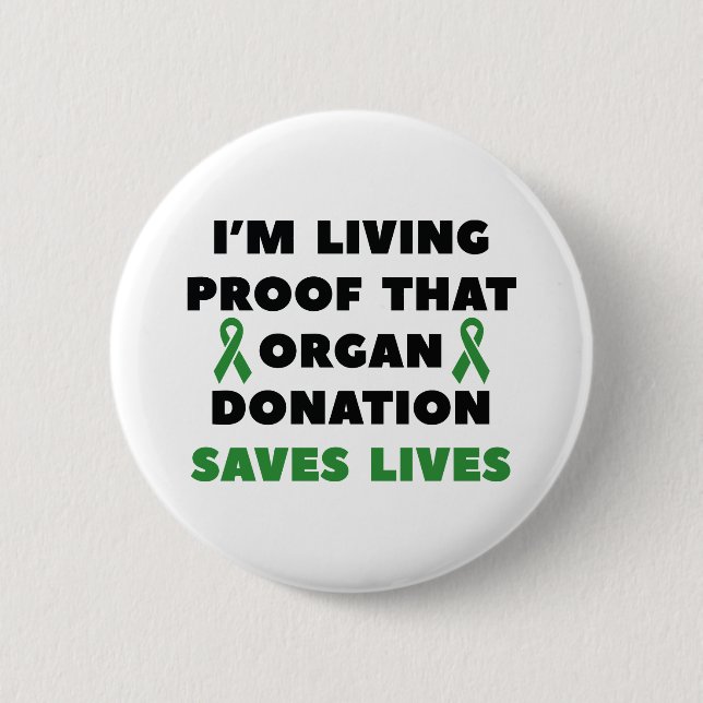 Organdonation Sparver Lives Knapp (Framsida)