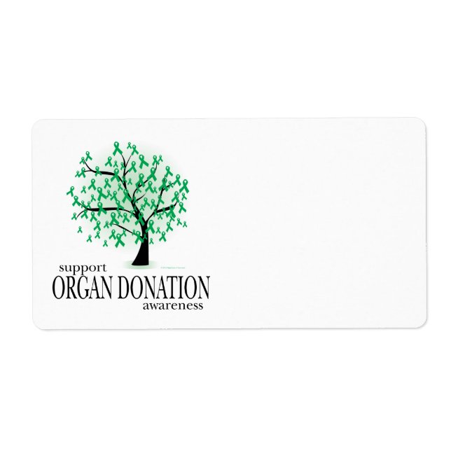 Organdonation Träd Fraktsedel (Framsidan)