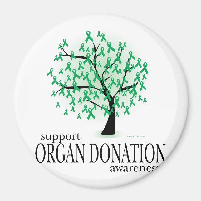 Organdonation Träd Magnet (Framsidan)