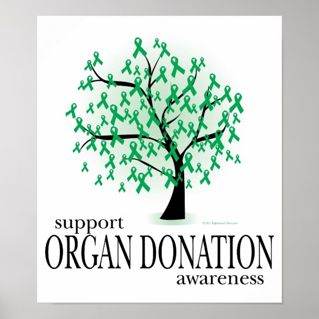 Organdonation Träd Poster (Framsidan)