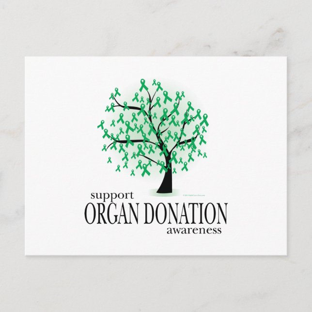 Organdonation Träd Vykort (Framsida)