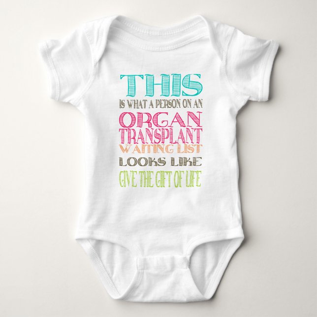 Organdonationmedvetenhet T Shirt (Framsida)