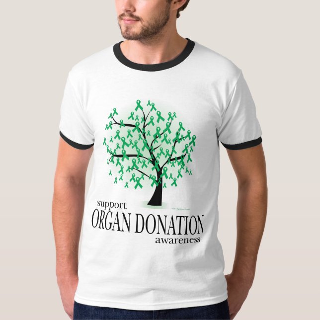 Organdonationträd T-shirt (Framsida)