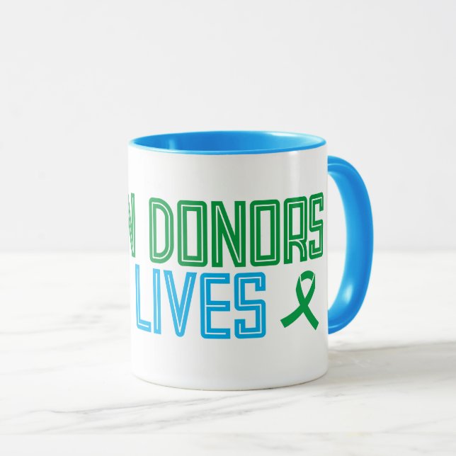 Organdonatorer Spara Lives Mugg (Framsida höger)