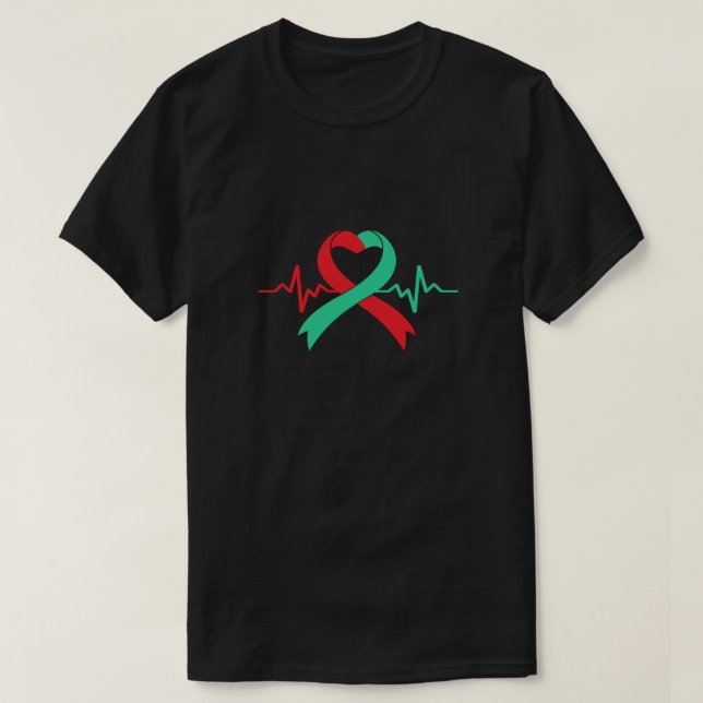 Organdonor Ogran Transplant Warrior Surgery T Shirt (Design framsida)