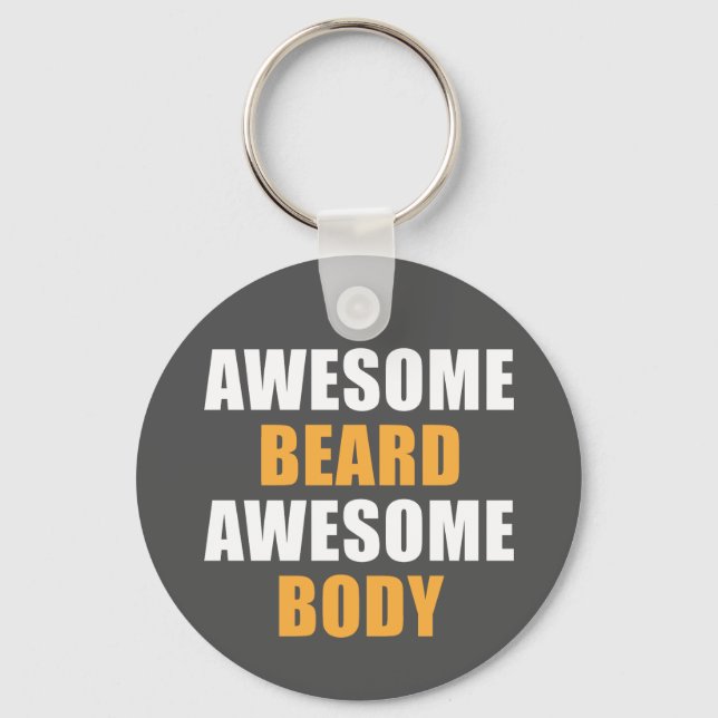 Organet fantastisk Beard Fantastisk Nyckelring (Framsida)