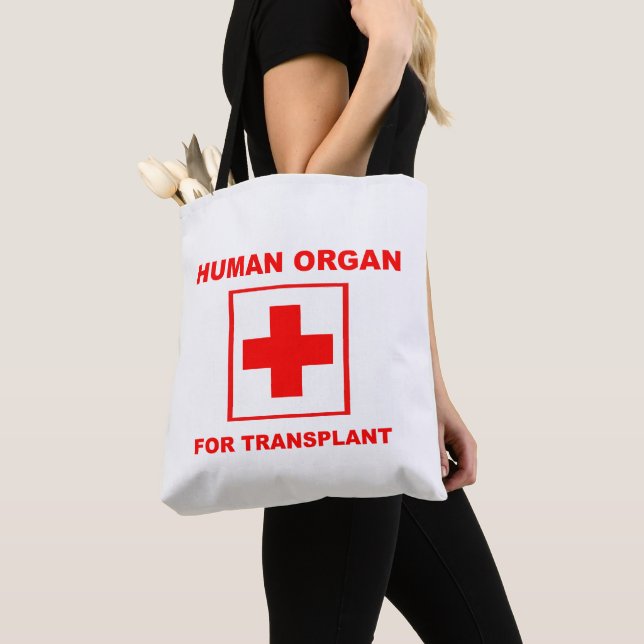 Organet för transplantation tygkasse (Närbild)