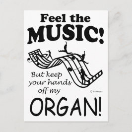 Organet känner musiken vykort