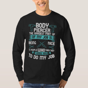 Organet Piercer Gun Dermal Piercing Implant citera T Shirt