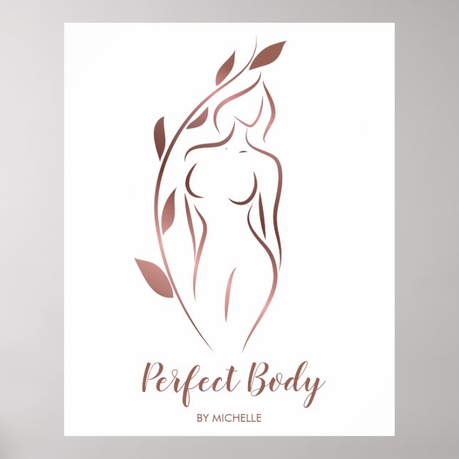 Organet Sculpting Hälsa Cosmetics Beauty Spa Busin Poster (Framsidan)