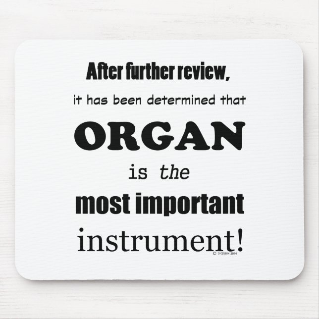 Organets viktigaste instrument musmatta (Framsidan)