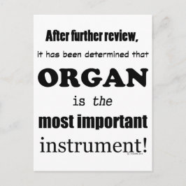 Organets viktigaste instrument vykort