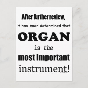 Organets viktigaste instrument vykort