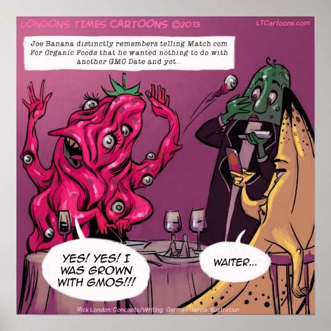 Organic And GMO Date Funny Poster (Framsidan)