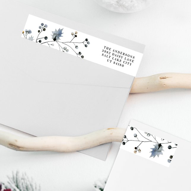 Organic Berry-Returadressen - Helgdag Etikettband (Skapare uppladdad)