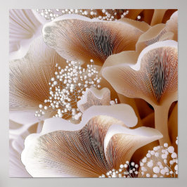 Organic Bloom Forms – Textured Abstract Art #1 Poster