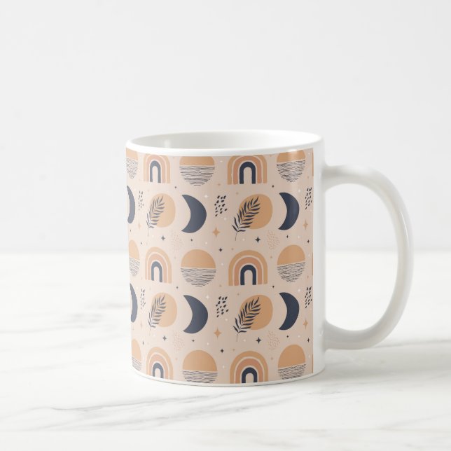 Organic Boho Mönster Kaffemugg (Höger)
