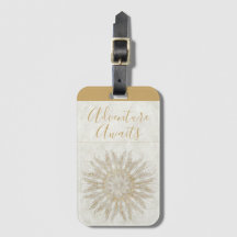 Organic boho stil sunburst mandala golden white