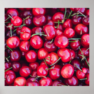 Organic California Cherries Firande Poster