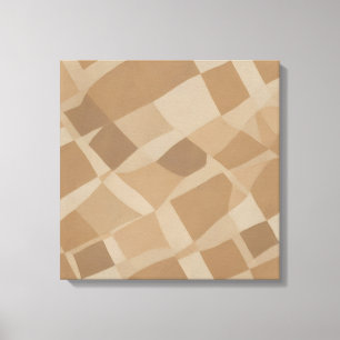 Organic Checkerboard - Modern Abstrakt Canvastryck