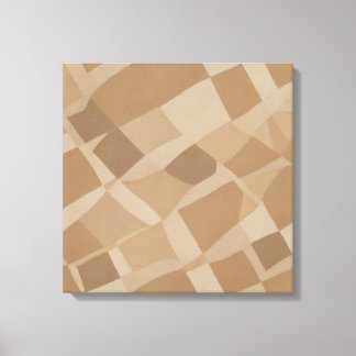 Organic Checkerboard - Modern Abstrakt Canvastryck