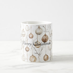 Organic Cream Tan-julprydnader Kaffemugg