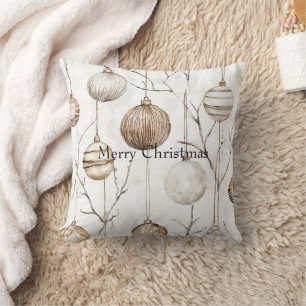 Organic Cream Tan-julprydnader Kudde