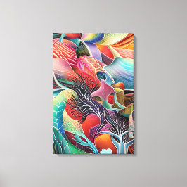 Organic fantastisk struktur canvastryck