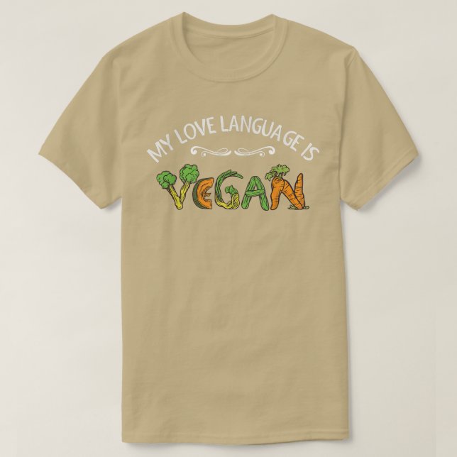 Organic Food  Plant Based  Vegetarian  Vegetables  T Shirt (Design framsida)