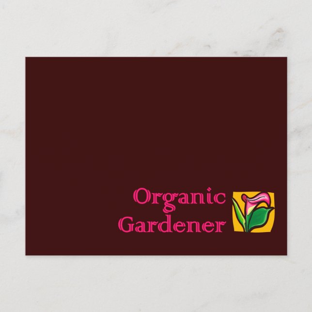 Organic Gardener - Calla Lilies Vykort (Framsida)