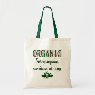 Organic Grönt Kitchen Say Canvas Tote Tygkasse