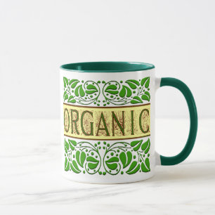 Organic Grönt Slogan Coffee Mugg