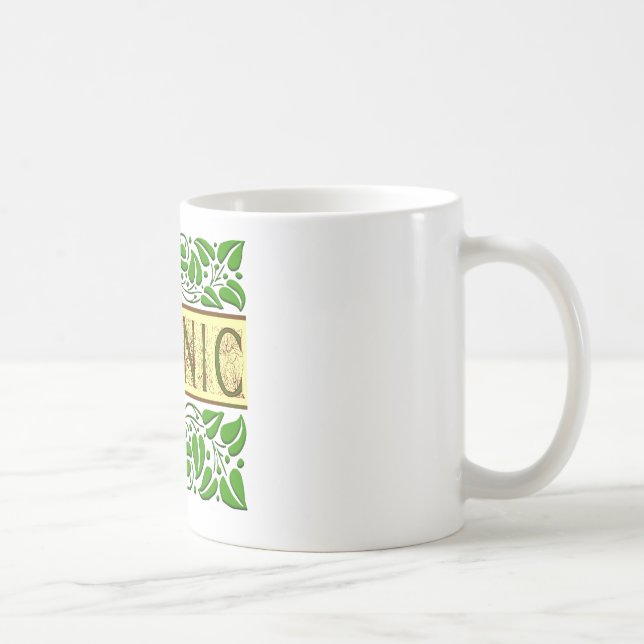 Organic Grönt Slogan Kaffemugg (Höger)