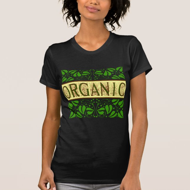 Organic Grönt Slogan T-shirt (Framsida)