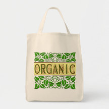 Organic Grönt Slogan Tote Bag