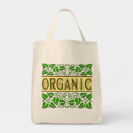 Organic Grönt Slogan Tote Bag Tygkasse