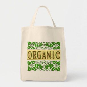 Organic Grönt Slogan Tote Bag Tygkasse