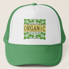 Organic Grönt Slogan Truckerkeps