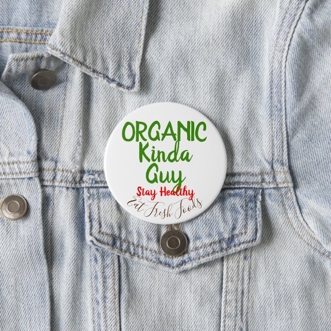 Organic Guy Fresh Mat Round Button Stift Knapp (In Situ)