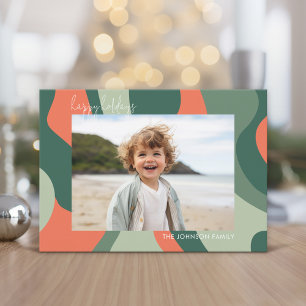 Organic Line Abstrakt Art. 1 Foto Jade Coral Julkort