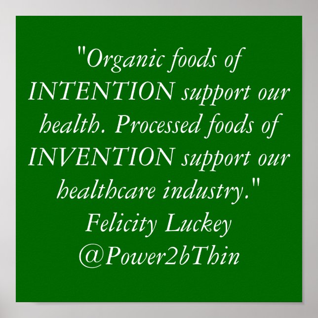 Organic Mat vs. bearbetat Mat Poster (Framsidan)