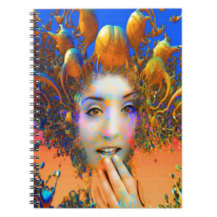 Organic Medusa Anteckningsbok Med Spiral