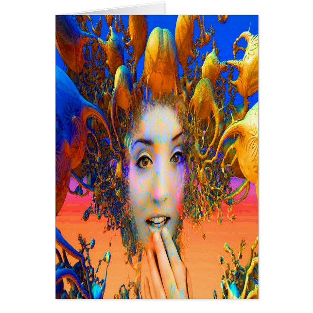 Organic Medusa Hälsningskort (Framsidan)
