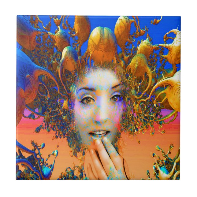 Organic Medusa Kakelplatta (Framsidan)