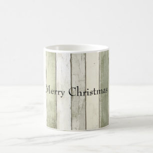 Organic Olive Ivory Faux Wood Rand jul Kaffemugg